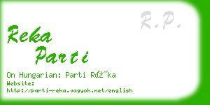 reka parti business card